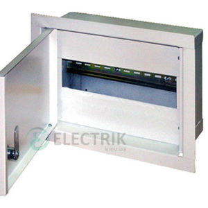 Корпус e.mbox.stand.w.06.z металлический, под 6 мод., встраиваемый, с замком (s0100018)