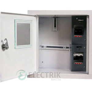 Корпус e.mbox.stand.w.f1.04.z.e металлический, под 1-ф. электронный счётчик, 4 мод., встраиваемый, с замком