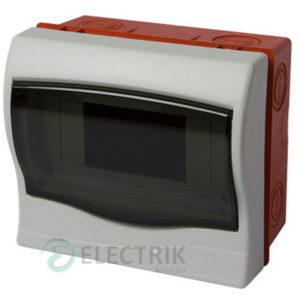 Корпус пластиковый 6-модульный e.plbox.stand.w.06, встраиваемый