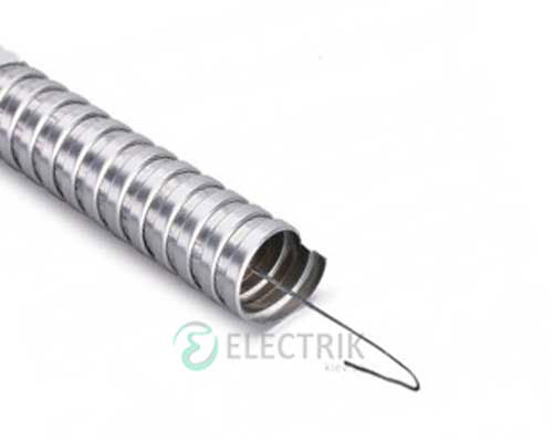 Металлорукав оцинкований с протяжкой д20 (50м) 220 ТМ