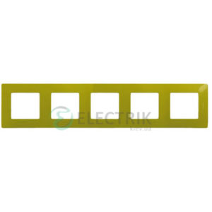 Рамка 5-постовая, зеленый папоротник Legrand Etika