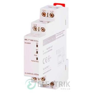 Реле контроля напряжения нерегулируемое трехфазное e.control.v03