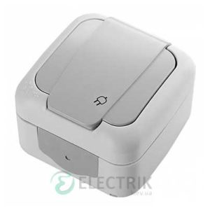 Розетка 1-я VIKO Palmiye с з/к и крышкой