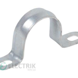 Скоба металлическая двухлапковая d31-32мм