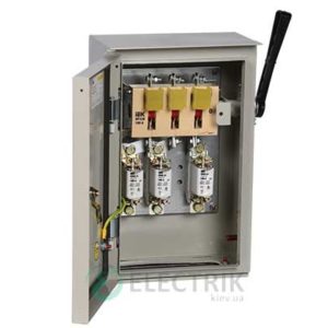 Ящик с рубильником и предохранителями ЯРП-100А 36 УХЛ3 IP31 UA IEK
