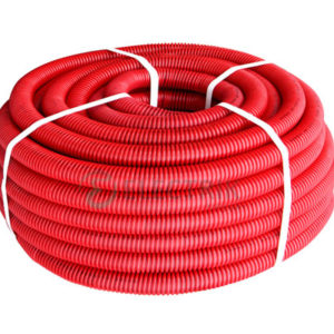 Труба гофрированная тяжелая (750Н) e.g.tube.pro.14.20 (50м).red, красная