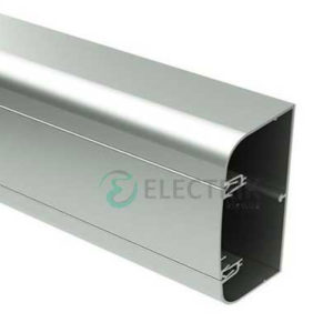 Кабель-канал алюминиевый 110х50мм (с 1 крышкой), цвет серый металлик RAL9006 01199 ДКС