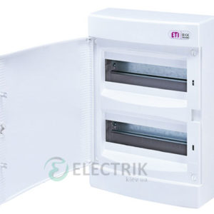 Наружный модульный щит ECT 24PO 24 М с белой дверцей ETI 001101008