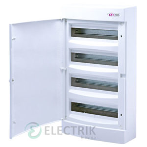 Наружный модульный щит ECT 48PO 48 М с белой дверцей ETI 001101021