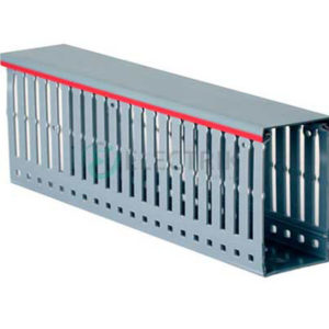 Перфорированный короб 25х60, шаг 20 мм, перфорация 8 мм, длина 2 м, серый 00136