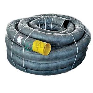 Труба дренажная гибкая двустенная, полиэтилен, SN6, перфорация 360°, с геофильтром, диаметр внеш/внутр., мм 160/137, 141916А, ДКС