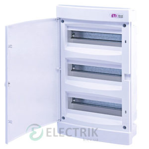 Встраиваемый щиток ECМ 36PO 36 М с белой дверцей ETI 001101017