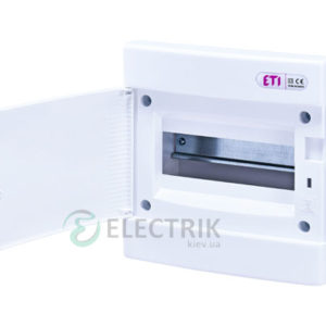 Встраиваемый щиток ECМ 8PO 8 М с белой дверцей ETI 001101014