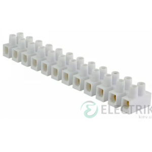 Клеммная колодка 12-парная 10 мм² / 10А серия H белая, АСКО-УКРЕМ