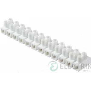 Клеммная колодка 12-парная 2,5-4 мм² / 3А серия H белая, АСКО-УКРЕМ