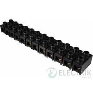 Клеммная колодка 12-парная 40 мм² / 150А серия H черная, АСКО-УКРЕМ