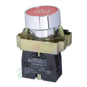 Кнопка без фиксации (1НЗ) красная XB2-BA4342, АСКО-УКРЕМ