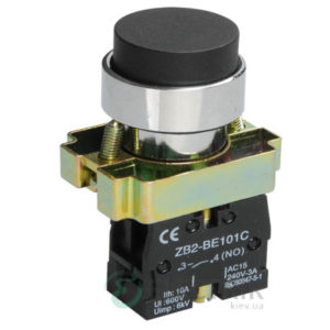 Кнопка управления LAY5-BL21 без подсветки черная 1з, IEK