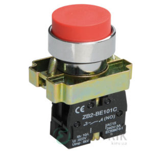 Кнопка управления LAY5-BL41 без подсветки красная 1з, IEK