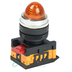 Лампа AL-22 неон d22 мм желтая 240В цилиндр, IEK