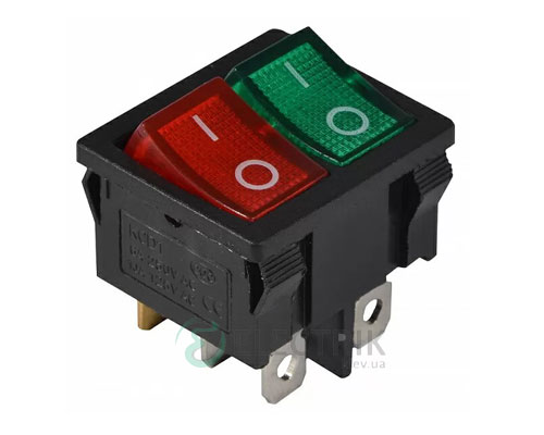 Переключатель-KCD1-6-2101N-GR+R_B-черный-с-зеленой-и-красной-клавишей-с-подсветкой,-АСКО-УКРЕМ Переключатель KCD1-6-2101N GR+R/B черный с зеленой и красной клавишей с подсветкой, АСКО-УКРЕМ