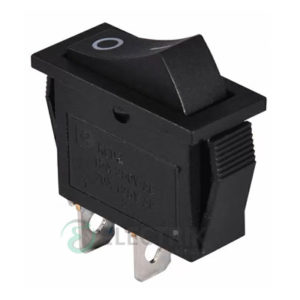 Переключатель KCD3-101 B/B черный с черной клавишей, АСКО-УКРЕМ