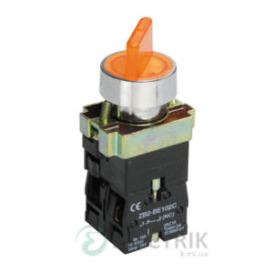 Переключатель LAY5-BK2565 2 положения желтый, IEK