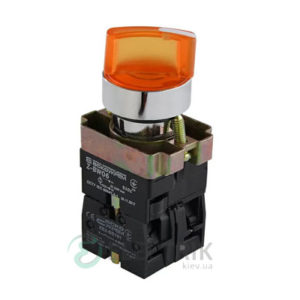Переключатель на 2 положения с подсветкой желтый XB2-BK2565, АСКО-УКРЕМ