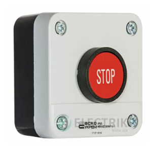 Пост кнопочный одноместный «СТОП» XAL-B114, АСКО-УКРЕМ