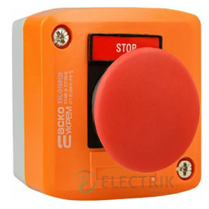 Пост кнопочный одноместный «СТОП» грибок XAL-D164H29, АСКО-УКРЕМ