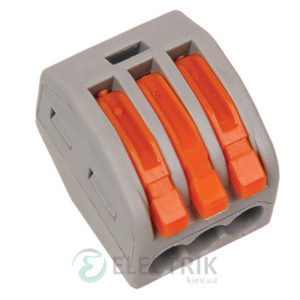 Строительно-монтажная клемма СМК 222-413 многоразовая, IEK