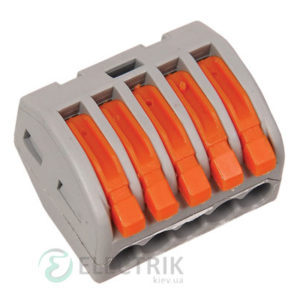 Строительно-монтажная клемма СМК 222-415 многоразовая, IEK