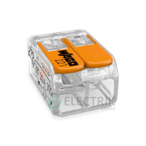 Универсальная 2-проводная клемма 0,2-4 мм² прозрачная, WAGO (Германия)