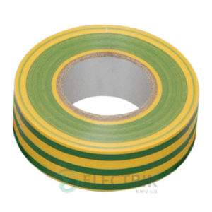 Изолента 0,13×15 мм желто-зеленая (общего применения) 20 метров, IEK
