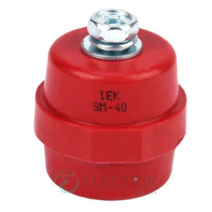 Изолятор SM40 силовой с болтом H40×D40×M8 мм, IEK