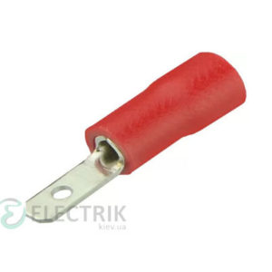 Коннектор MDD1.25-250 плоский с частичной изоляцией «папа» (упаковка 100 шт.), АСКО-УКРЕМ