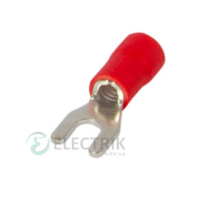 Наконечник вилочный изолированный 0.5-1.5 мм² красный (упаковка 100 шт.) e.terminal.stand.sv.1,25.3,2.red, E.NEXT