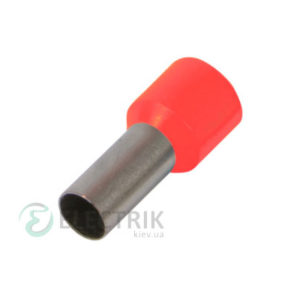 Наконечник втулочный изолированный 10.0 мм² красный (упаковка 100 шт.) e.terminal.stand.e10-12.red, E.NEXT
