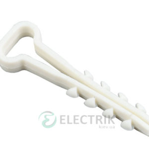 Дюбель-хомут 5×8 мм белый (упаковка 100 шт.), IEK