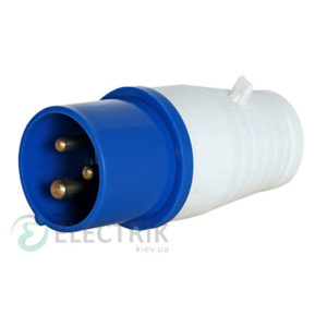 Силовая вилка переносная e.plug.pro.3.32 (023) 2P+PE 32А 220В IP44, E.NEXT