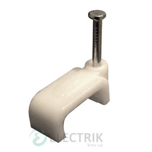 Скоба кабельная 10 мм плоская (упаковка 100 шт.) e.fcc.stand.10, E.NEXT