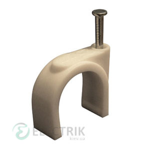 Скоба кабельная 8 мм круглая (упаковка 100 шт.) e.ccc.stand.8, E.NEXT