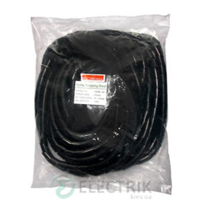 Спиральная обвязка для провода ∅20-130 мм e.spiral.stand.24.black (10 м) черная, E.NEXT