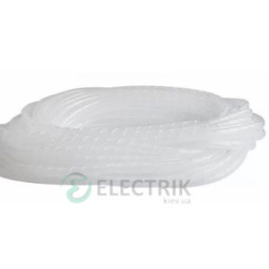 Спиральная обвязка для провода ∅6-60 мм SWB-08 белая (10 м), АСКО-УКРЕМ