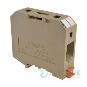 Винтовой контактный зажим JXB 50/35 на DIN-рейку желтый, АСКО-УКРЕМ