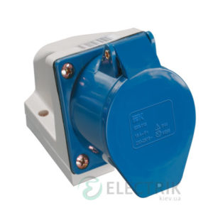 Розетка ССИ-113 стационарная 2P+PE 16А 220В IP44, IEK