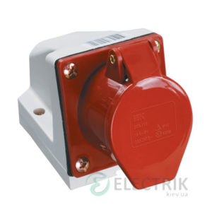 Розетка ССИ-114 стационарная 3P+PE 16А 380В IP44, IEK