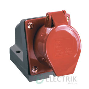 Розетка ССИ-125 стационарная 3P+PE+N 32А 380В IP44, IEK