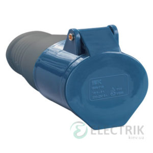 Розетка ССИ-223 переносная 2P+PE 32А 220В IP44, IEK