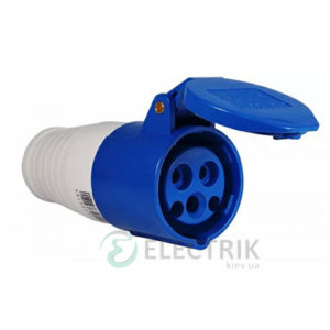 Розетка переносная ГП 16А/3 (213) 2P+PE 16А 250В IP44, АСКО-УКРЕМ